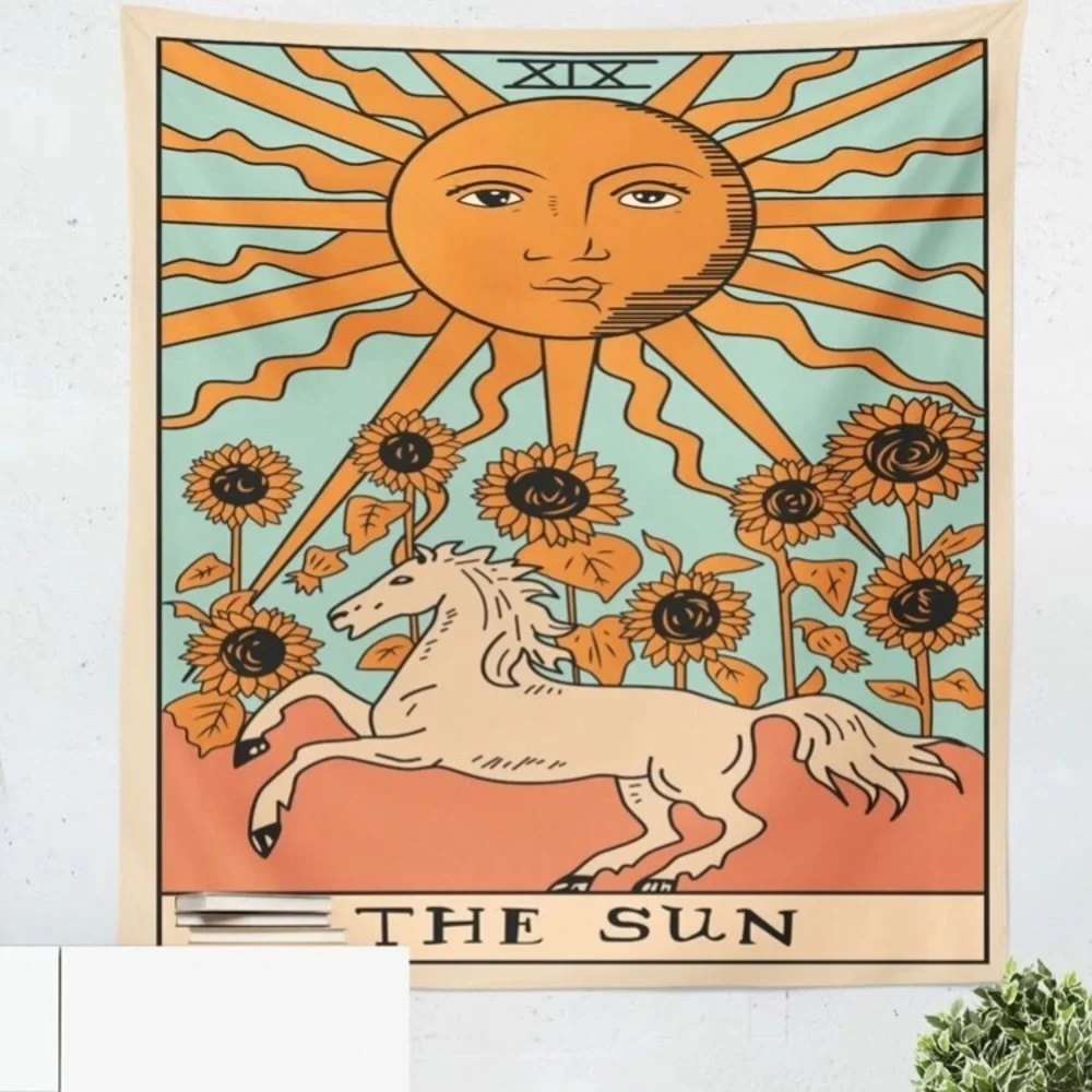 🆕 Tarot Card “Sun” Hanging Tapestry